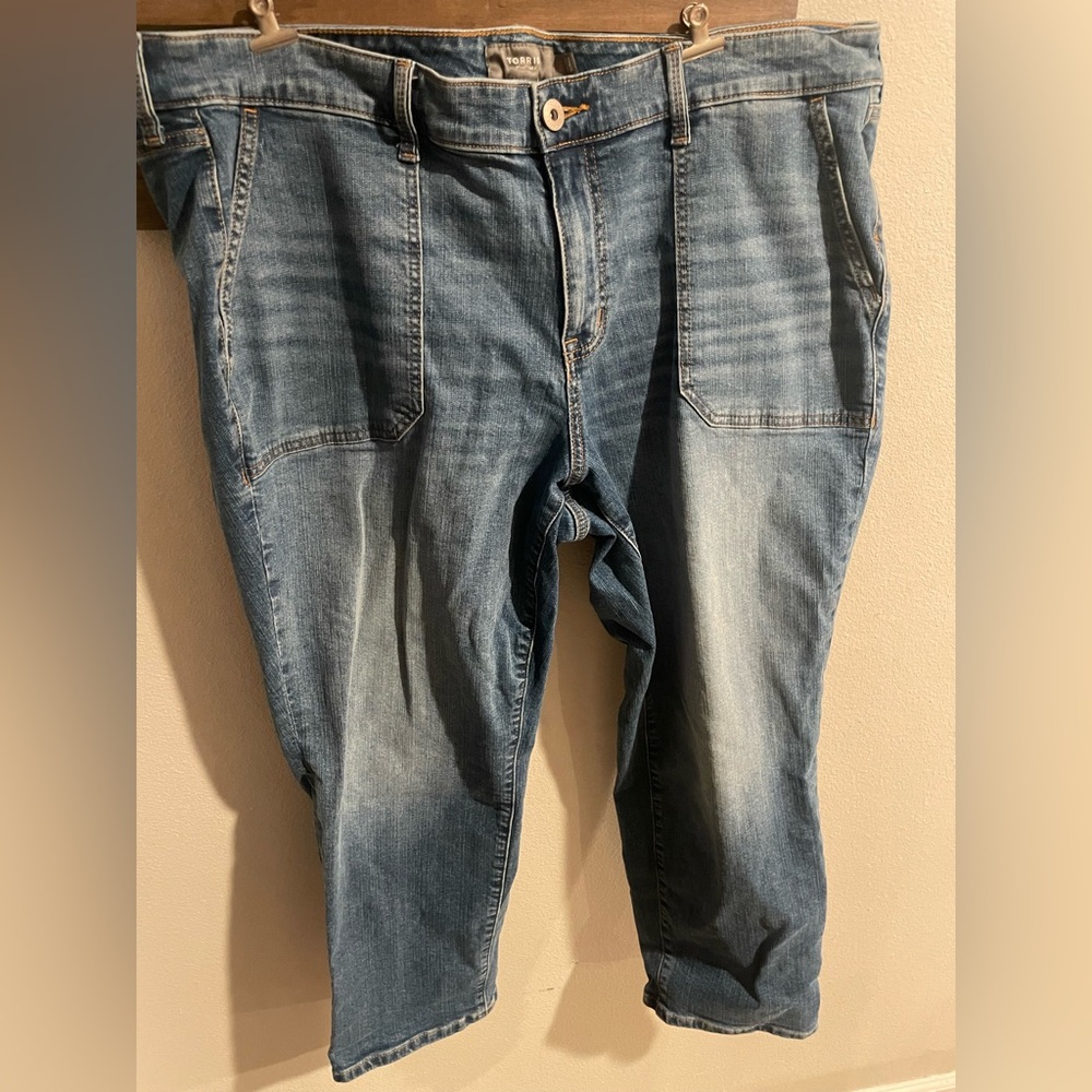 Torrid Perfect Boyfriend‎ Ankle Vintage Stretch Mid Rise Jeans Size 20